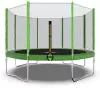 Батут DFC Trampoline Fitness с сеткой 12ft (зеленый) фото 3