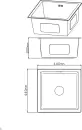 Кухонная мойка Diadonna DS4444B icon 2