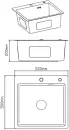 Кухонная мойка Diadonna DS5050В icon 4