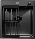 Кухонная мойка Diamond 450*500, коландер, дозатор BLACK DECOR icon 2
