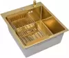 Кухонная мойка Diamond 450*500, коландер, дозатор GOLD DECOR icon
