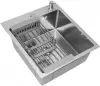 Кухонная мойка Diamond 450*500, коландер, дозатор SATIN DECOR icon