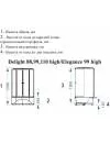 Душевая кабина Domani-Spa Delight Slim 88 high (80х80 см) фото 10