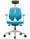 Кресло Duorest D200-W 1DBE1 (белый пластик/ткань голубой) фото 2