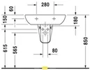 Умывальник Duravit D-Code 65x50 фото 3