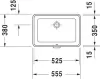 Умывальник Duravit 2nd Floor 55.5x38 фото 5