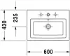 Умывальник Duravit 2nd Floor 60x43 icon 3