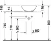 Умывальник Duravit Bacino 42x42 icon 3