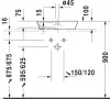 Умывальник Duravit Cape Cod 48x48 icon 4
