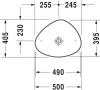Умывальник Duravit Cape Cod 50x40.5 icon 3