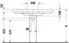 Умывальник Duravit D-Code 108x48 icon 4