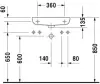 Умывальник Duravit D-Code 50x22 icon 3