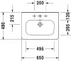 Умывальник Duravit DuraStyle 2320650000 фото 2