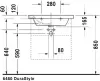 Умывальник Duravit DuraStyle 2320650000 фото 3