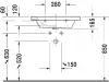 Умывальник Duravit DuraStyle 2320650000 фото 4