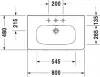 Умывальник Duravit DuraStyle 2320800000 фото 2