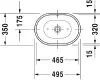 Умывальник Duravit Foster 49.5x35 icon 2