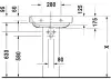 Умывальник Duravit Happy D.2 60x47.5 icon 3