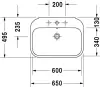 Умывальник Duravit Happy D.2 65x49.5 icon 3