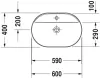 Умывальник Duravit Luv 60x40 (0380600000) icon 2