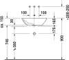Умывальник Duravit ME by Starck 55x42 icon 2