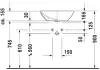 Умывальник Duravit ME by Starck 55x42 icon 5