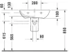 Умывальник Duravit ME by Starck 65x49 icon 2