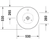 Умывальник Duravit Starck 1 53x53 icon 2