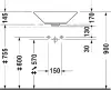 Умывальник Duravit Starck 1 53x53 icon 3