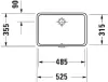 Умывальник Duravit Vero 48.5x31.5 icon 2
