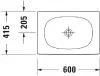 Умывальник Duravit Viu 60x41.5 icon 2