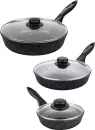 Набор сковород Elan Gallery Гармония вкуса 120137+3 (черный мрамор) icon