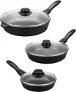 Набор сковород Elan Gallery Гармония вкуса 120299+3 (черный оникс) icon