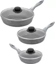 Набор сковород Elan Gallery Гармония вкуса 120575+3 (серый мрамор) icon