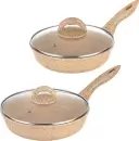 Набор сковород Elan Gallery Гармония Вкуса 121129+2 медовый гранит icon