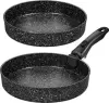 Набор сковород Elan Gallery Гармония Вкуса Черный Мрамор 121204 icon