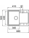 Кухонная мойка Elleci Easy 135 M79 Aluminium icon 2