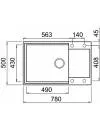 Кухонная мойка Elleci Easy 310 M73 Titanium icon 2