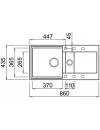Кухонная мойка Elleci Easy 425 M79 Aluminium icon 2