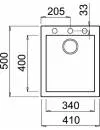 Кухонная мойка Elleci Quadra 100 G40 Nero icon 2