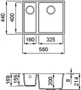 Кухонная мойка Elleci Quadra 150 Undermount K96 White icon 2