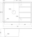 Кухонная мойка Emar EMQ-1700.Q (барит) icon 2