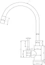 Смеситель Esko Kitchen K44BB фото 2