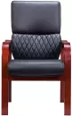 Офисный стул Everprof President Wood CF (экокожа, черный) icon 2
