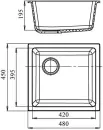 Кухонная мойка Ewigstein 4540 (антрацит) icon 3