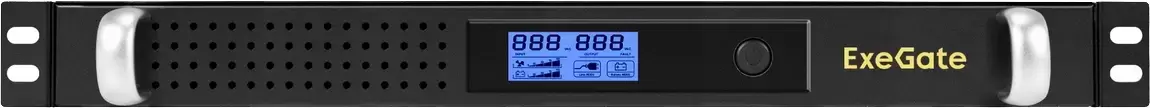 Источник бесперебойного питания ExeGate ServerRM UNL-1000.LCD.AVR.6C13.RJ.USB.1U EX297834RUS фото 2
