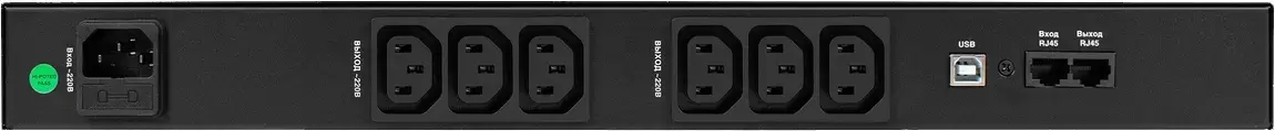 Источник бесперебойного питания ExeGate ServerRM UNL-1000.LCD.AVR.6C13.RJ.USB.1U EX297834RUS фото 3