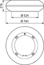 Вытяжка Falmec Loop Circle-Tech Island 60 Нержавеющая сталь icon 2