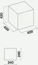 Вытяжка Falmec Rubik E-ion Island 42 Белый фото 4
