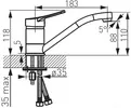 Смеситель Ferro Deco BDC2A icon 2